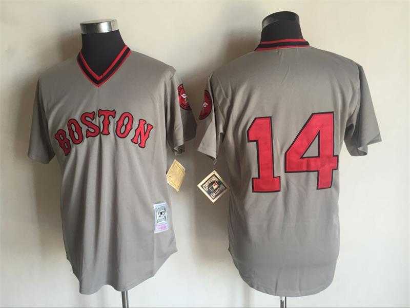 Boston Red Sox #14 Jim Rice Gray Mitchell And Ness Throwback Pullover Stitched Jersey,We sell and wholesale Boston Red Sox #14 Jim Rice Gray Mitchell And Ness Throwback Pullover Stitched Jersey on line form chian!